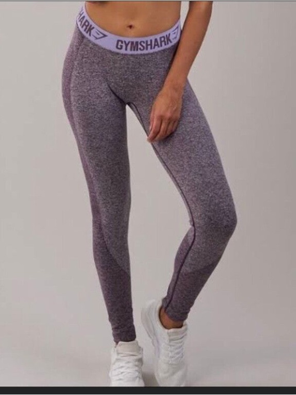 Gymshark Heather Plum High-Waist Seamless Leggings
